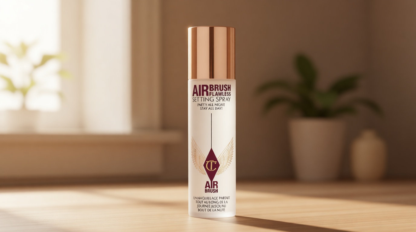 Charlotte Tilbury Airbrush Flawless Setting Spray - Ultra-Fine Hydrating Mist to Prime & Set Face Makeup For Up to 16Hr - Soothes, Blurs Pores & Calms Skin