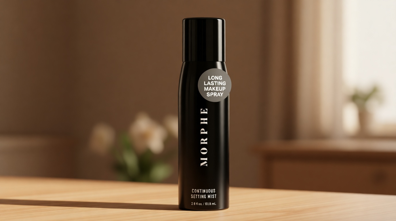 Morphe Continuous Setting Mist - Micro-Fine Makeup Setting Spray with a Natural Radiant Finish - Helps Makeup Resist Caking or Fading & Increases Wear of Foundation (2.8 fl oz)