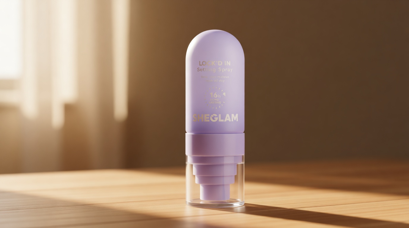 SHEGLAM Lock'd In Setting Spray Mattifying Effect Quick-Drying Long Lasting Makeup Locking Spray Oil-Control Non-Greasy Makeup Setting-Purple