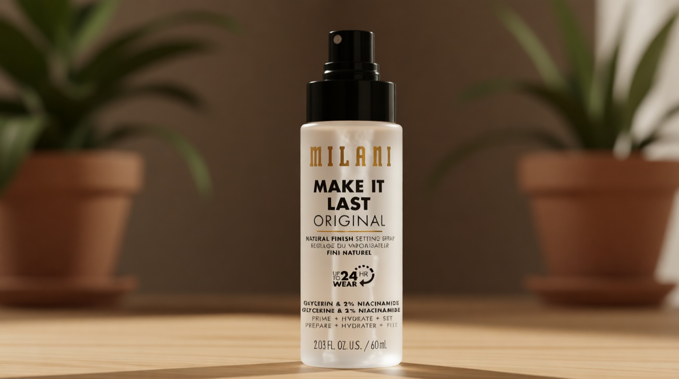 Milani Setting Spray + Primer, Make It Last Original - Natural Finish with Niacinamide for Hydration, Setting Spray for Makeup and Face Primer, 3-in-1 Prime + Hydrate + Set, 2.03 Fl. Oz
