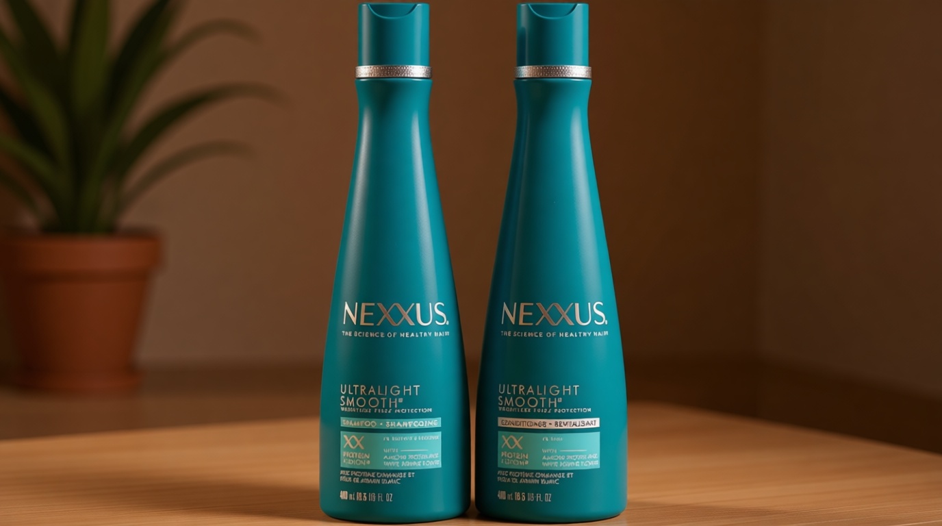 Nexxus Ultralight Weightless Shampoo & Conditioner for Dry, Frizzy Hair - Smooth Treatment to Block Out Frizz, 13.5 oz (Pack of 2)