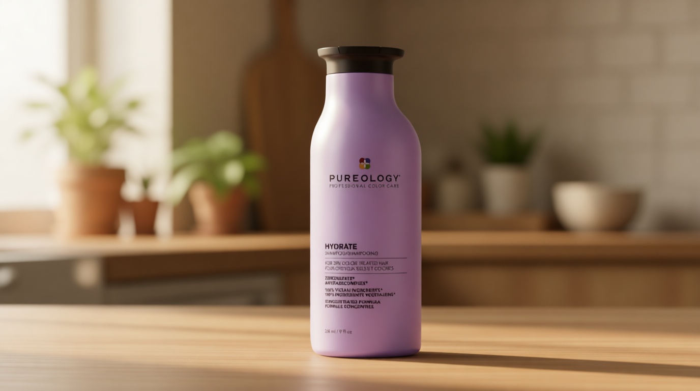 Pureology Hydrate Shampoo - For Dry or Color Treated Hair, Moisturizing Shampoo For Hydration & Softness, With Rose Extract & Green Tea, Vegan & Sulfate-Free