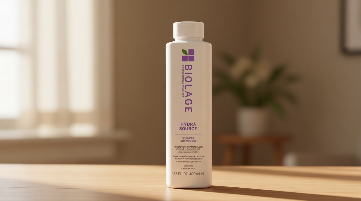 Biolage Hydra Source Shampoo - Softens, Moisturizes & Adds Shine, For Dry Hair, Infused with Micro-Filtered Aloe Vera & Fermented Hyaluronic Acid, Vegan & Paraben-Free Cradle to Cradle Certified