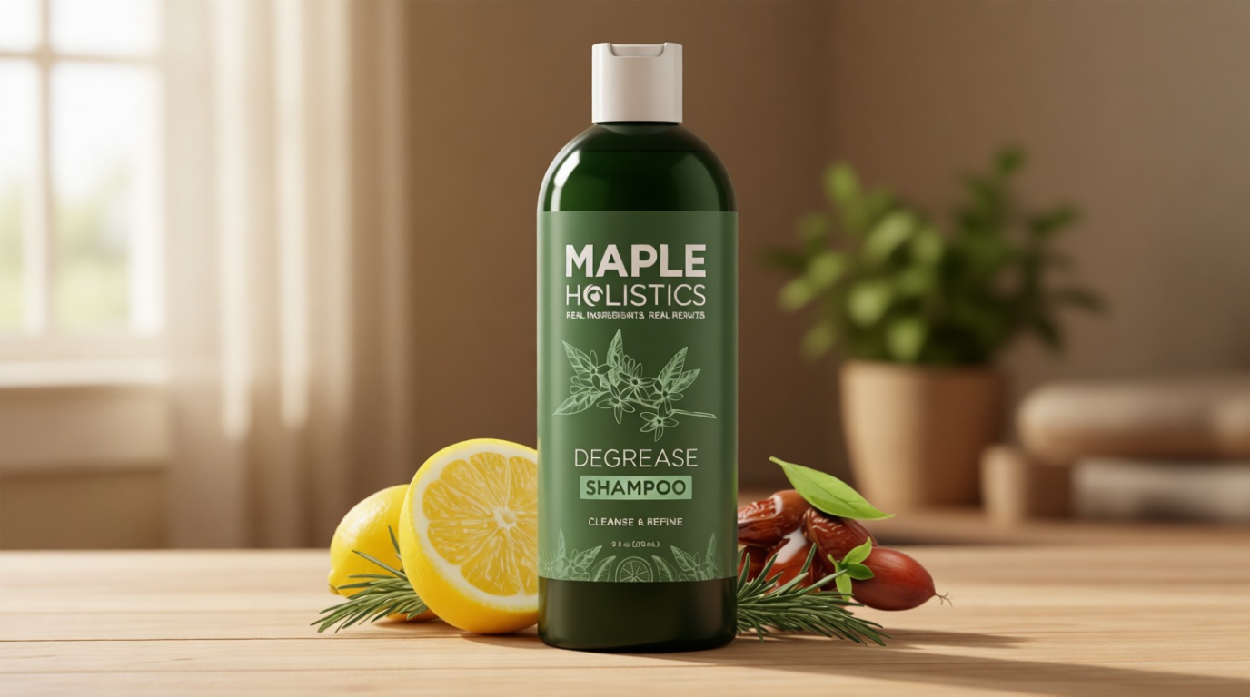 Clarifying Shampoo for Build Up and Oily Hair - Deep Cleansing Shampoo with Rosemary - Refreshing Lemon for Greasy Hair & Jojoba Oil for Scalp Cleanser - Anti Residue Shampoo for Healthy Scalp - 8 Oz