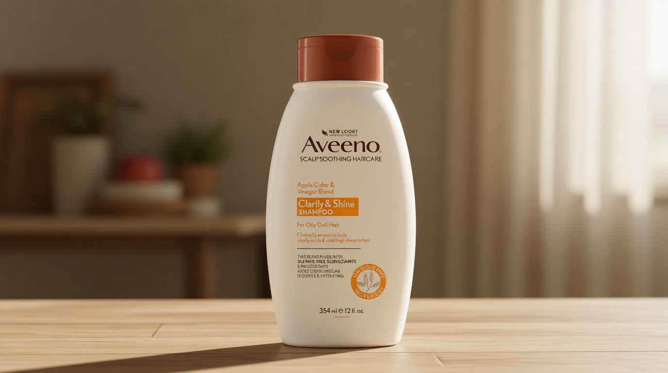 Aveeno Apple Cider Vinegar Clarifying Shampoo, Shine Enhancing, 12 fl oz