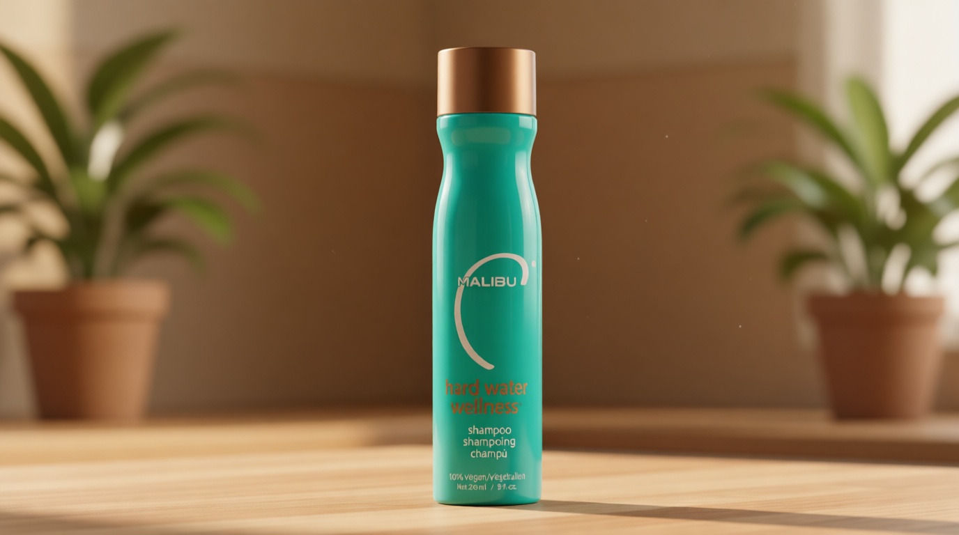 Malibu C Hard Water Wellness Shampoo - Hydrating, Sulfate-Free Hair Care for Hard Water - Removes Minerals and Buildup