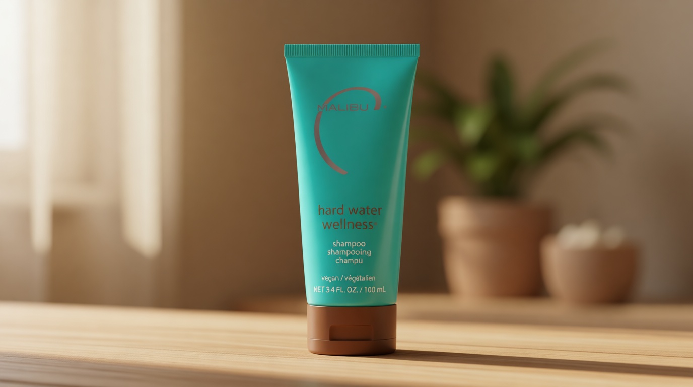 Malibu C Hard Water Wellness Shampoo - Hydrating, Sulfate-Free Hair Care for Hard Water - Removes Minerals and Buildup