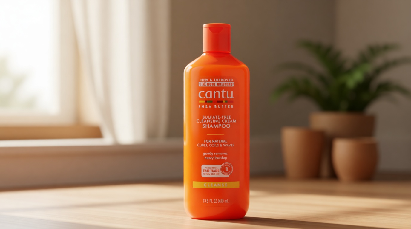 Cantu Sulfate-Free Cleansing Cream Shampoo with Shea Butter for Natural Hair, 13.5 oz