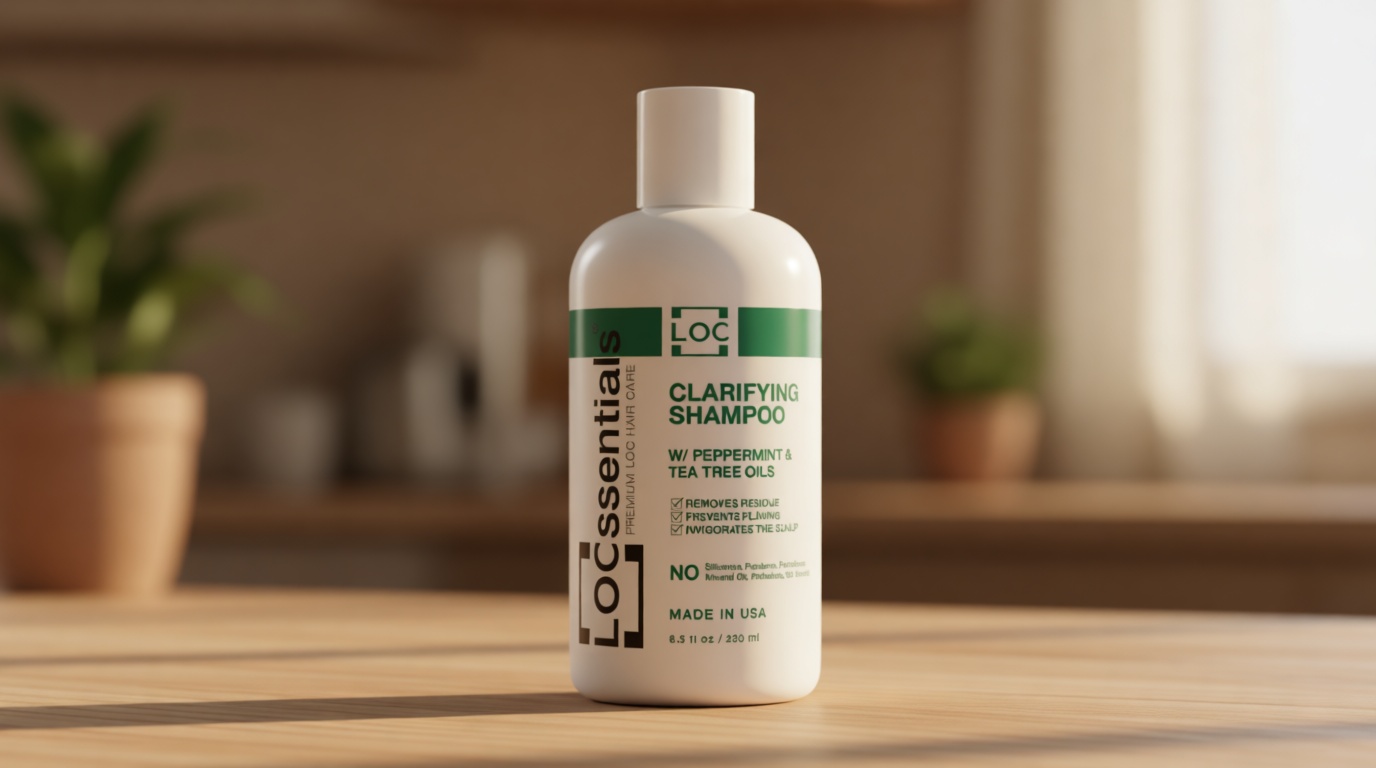 Clarifying Shampoo for Locs – Professional Loc Shampoo for Dreads, Twists, Braids, Interlocks, Microlocs, Dreadlocks, Faux Locs Crochet Hair – with Peppermint and Tea Tree Oils