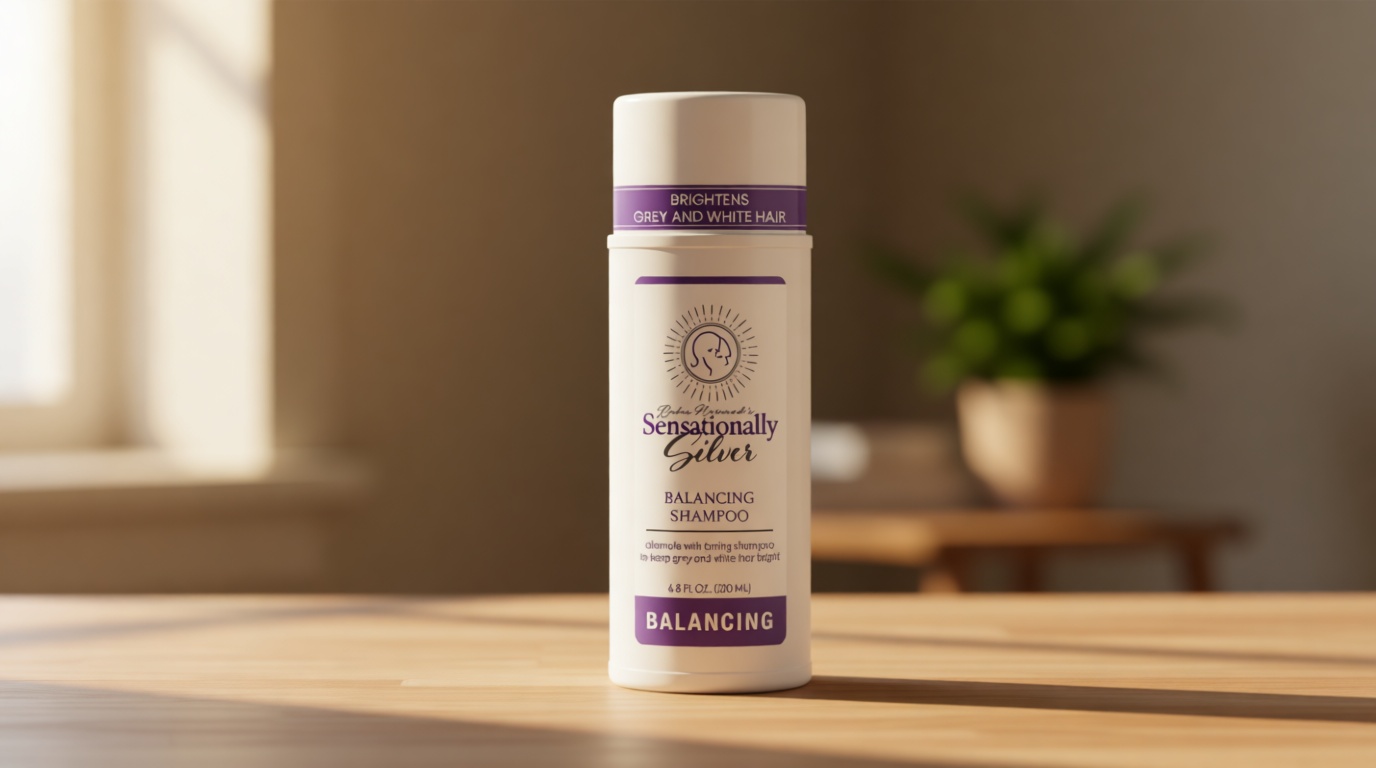 Sensationally Silver Shampoo – Purple Shampoo for Gray Hair and for White Hair for Women and Men (Balancing Shampoo)
