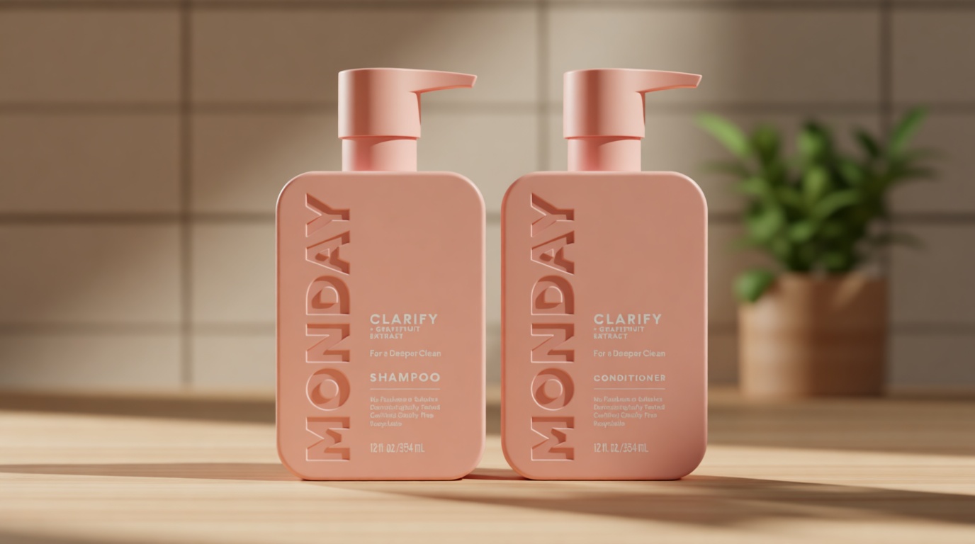 MONDAY HAIRCARE Clarify Shampoo and Conditioner Set 12 oz for Oily Hair Made with Grapefruit Extract, Coconut Oil, Shea Butter, Vitamin E and Pro-Vitamin B5