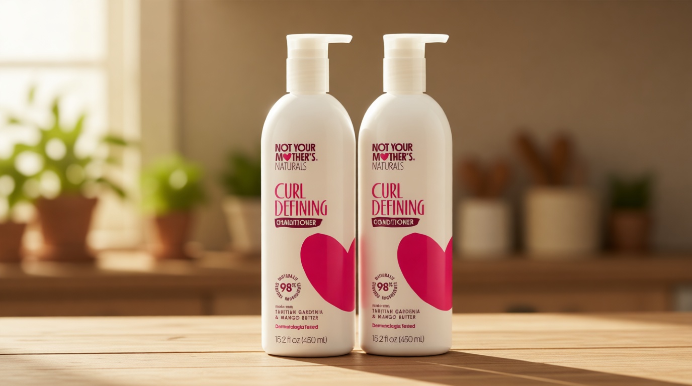 Not Your Mother's Naturals Curl Defining Shampoo and Conditioner Set - (2 Pack) 15.2 fl oz - Shampoo and Conditioner for Women with All Curl Types - Made with 98% Naturally Derived Ingredients