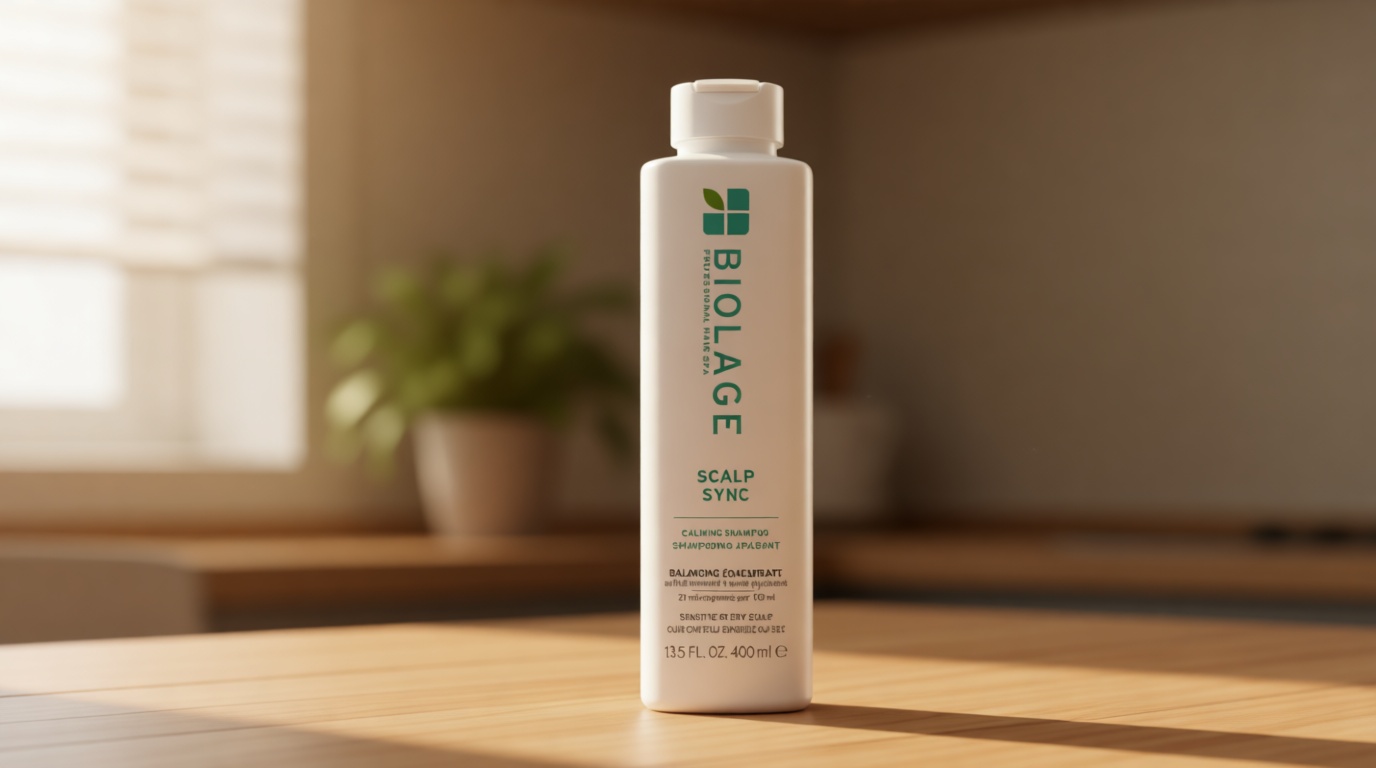 Biolage Scalp Sync Calming Shampoo - Gently Cleanses Dry & Sensitive Scalps, Hydrates & Soothes, Fermented Tea Blend & Glycolic Acid, Vegan & Paraben-Free