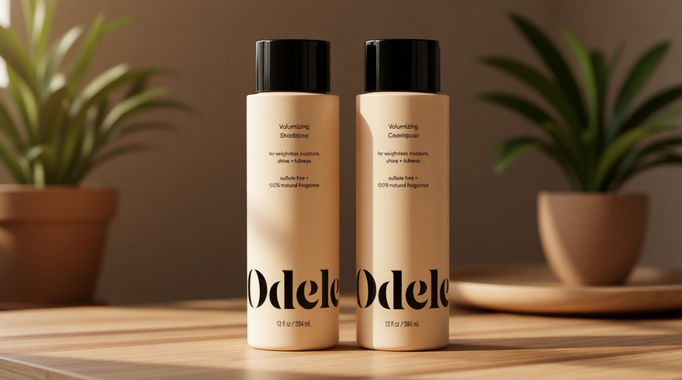 Odele Volumizing Sulfate-Free Shampoo & Conditioner Set, Adds Moisture, Shine, and Fullness for Straight or Wavy Hair Types, 13 Fl Oz Each (2-Pack)