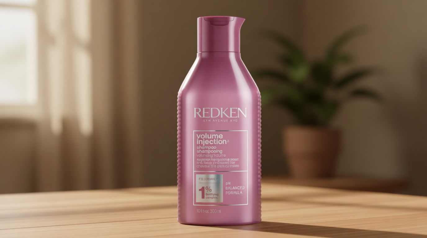 Redken Volume Injection Shampoo For Fine Hair - Adds Lift & Body, Volumizing & Detangling Without Weighing Down, Paraben Free Cradle to Cradle Certified