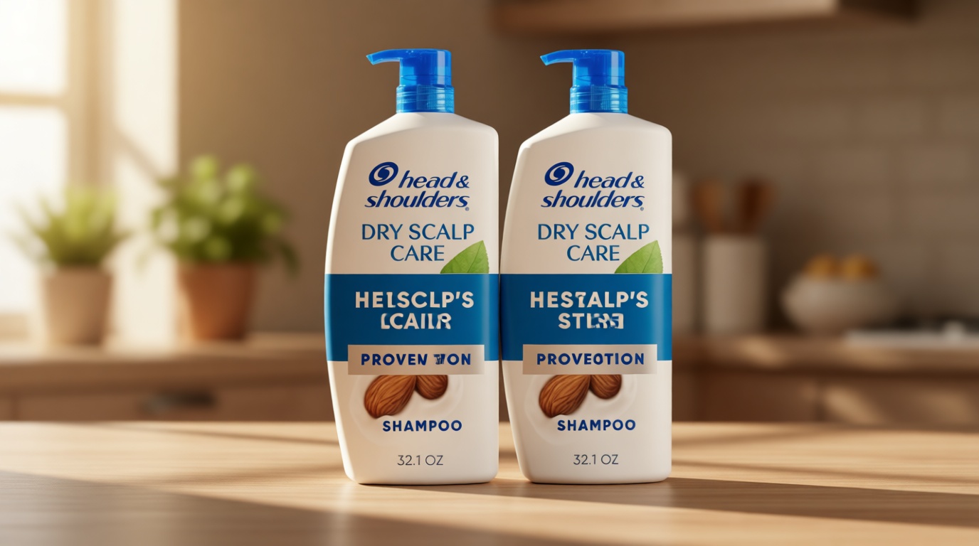 Head & Shoulders Anti-Dandruff Shampoo with 1% Pyrithione Zinc, Dry Scalp Care Shampoo Twin Pack, and Almond Oil for Itch and Dryness Relief, 32.1 fl oz Each