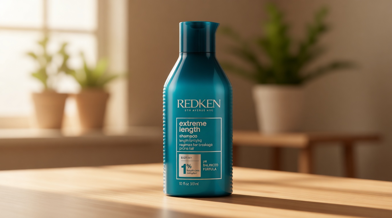 Redken Extreme Length Biotin Shampoo For Longer Hair – Promotes Healthy Hair Growth, Strengthens Damaged Hair, Prevents Hair Breakage, Infused With Biotin ​ Cradle to Cradle Certified