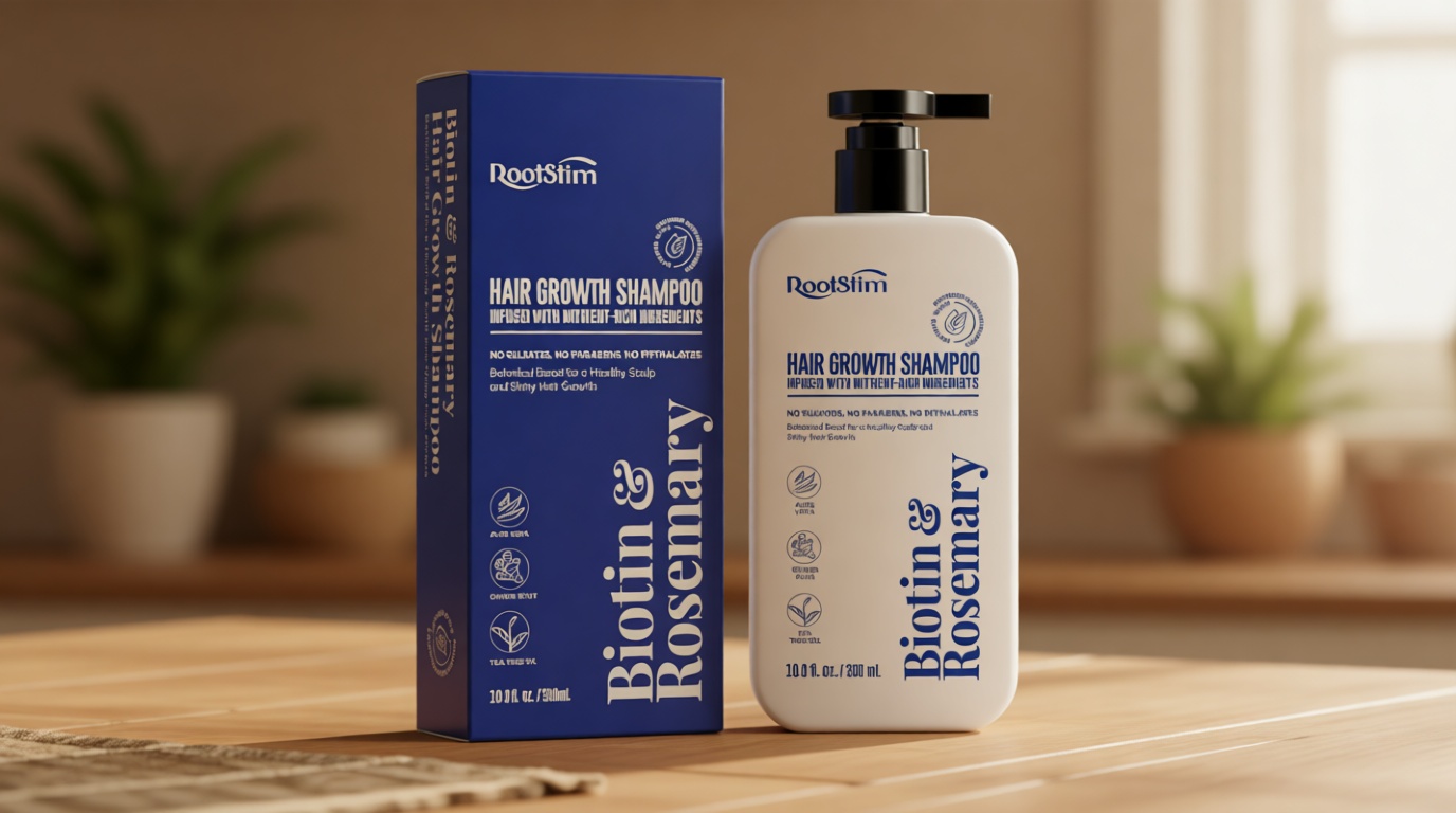Biotin & Rosemary Shampoo for Hair Growth: Hair Loss Shampoo for Thinning Hair Infused with Natural Nutrient Rich Ingredients for Hair thickening Sulfate Free 10 fl oz