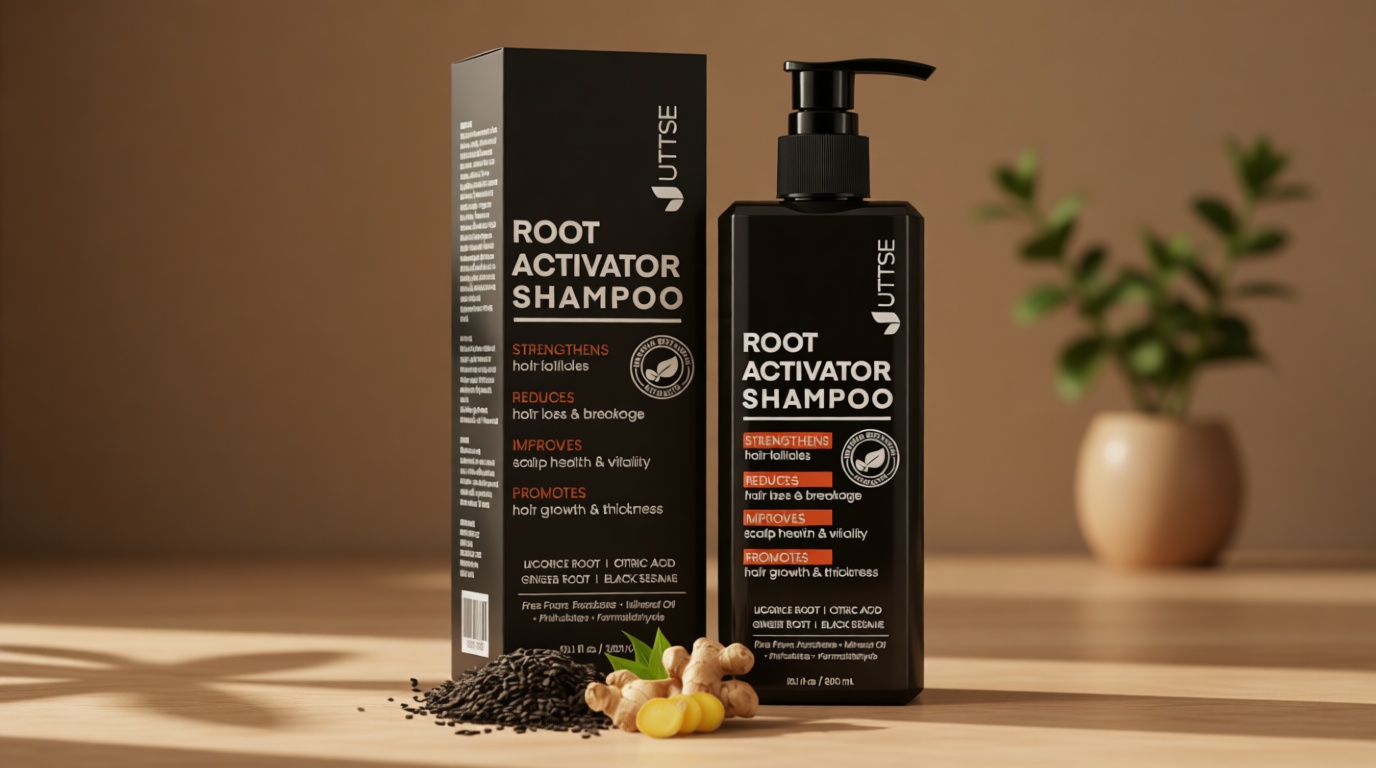 Root Activator Shampoo for Men: Hair Growth Shampoo for Hair Loss and Thinning Hair
