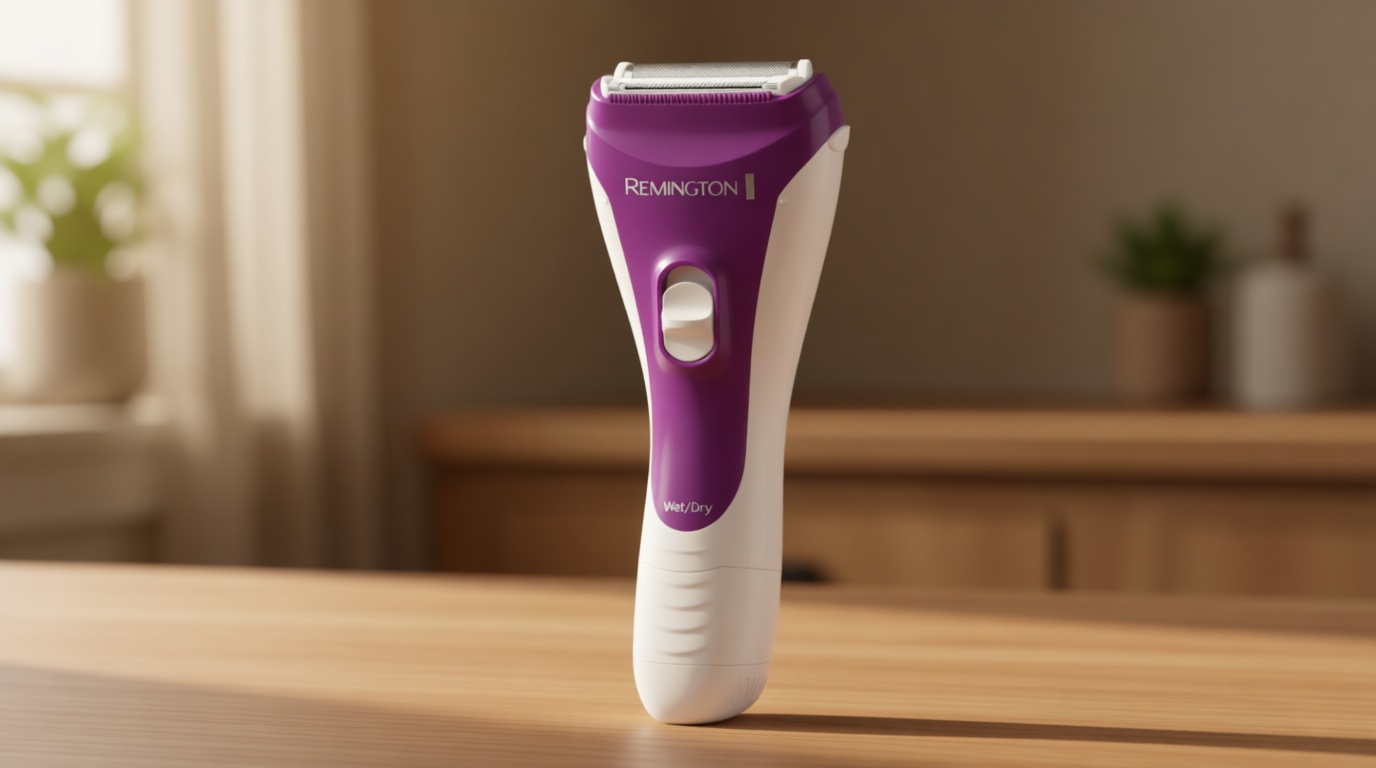 Remington Smooth & Silky Electric Shaver for Women, 3-Blade Battery Operated Foil Shaver and Bikini Trimmer, Shave Wet or Dry