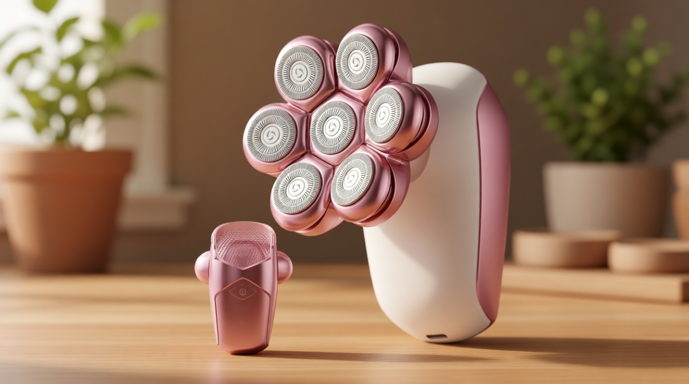 SHPAVVER Electric Razors for Women Legs: Rechargeable Electric Shavers for Body - Waterproof Wet Dry Hair Remover for Lady Face Underarms Public (Glossy Pink)