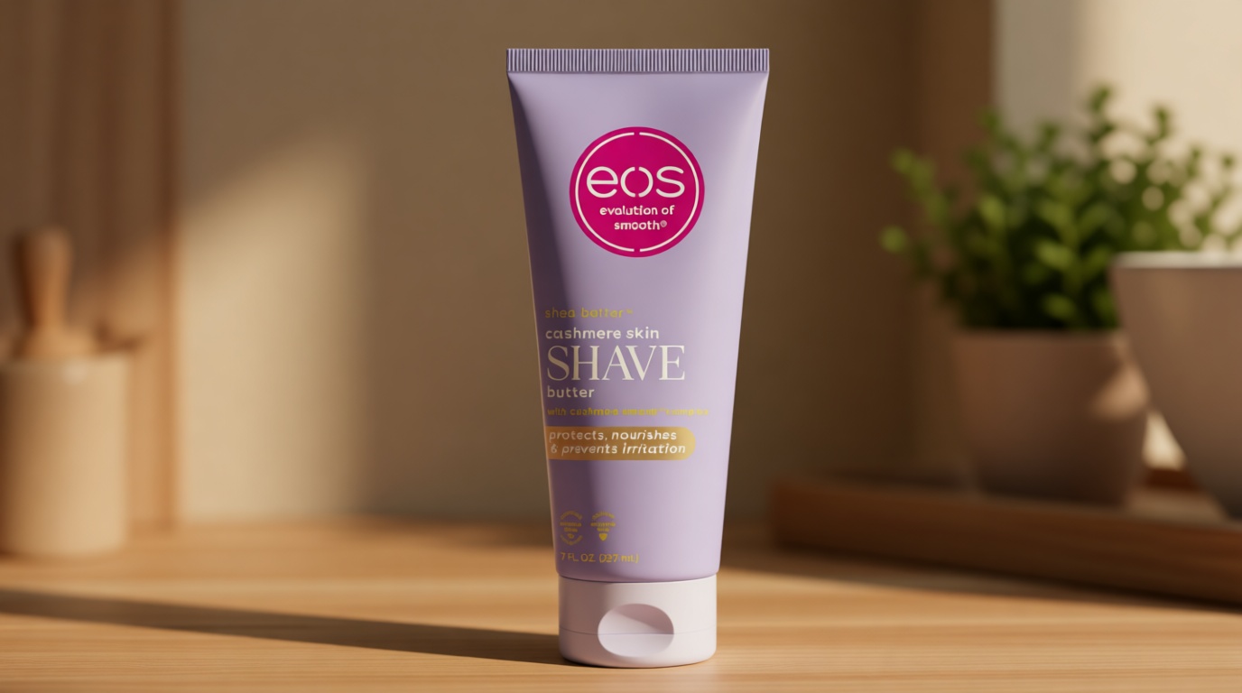 eos Cashmere Skin Collection Shave Butter - Vanilla Cashmere, Non-Foaming Moisturizing Shave Cream to Prevent Razor Burn, 7 fl oz