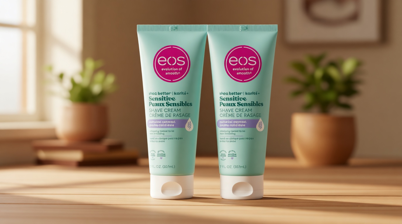 eos Shea Better Sensitive Skin Women's Shave Cream- Fragrance-Free, 2-pack of 7 oz containers
