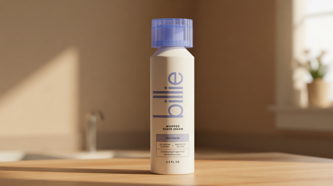 Billie Whipped Shave Cream - Ultra Gentle Protection - Fragrance-Free & Dermatologist-Approved - Designed for Sensitive Skin - 6.5 fl oz