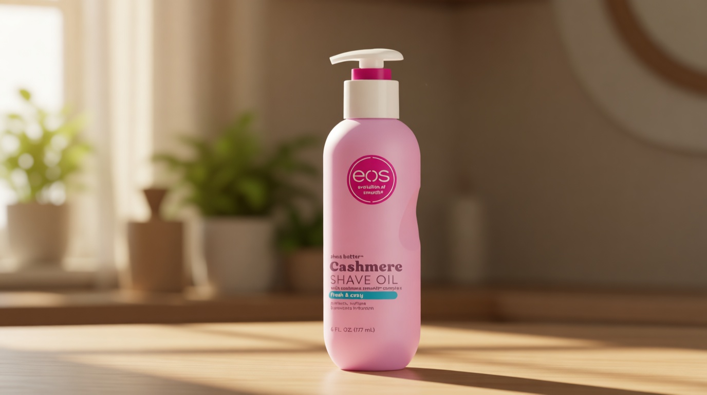 eos Cashmere Shave Oil – Fresh & Cozy, Moisturizing Shave Oil with Shea Butter & Glycerin, Helps Prevents Irritation & Razor Burn, Vegan, 6 fl oz