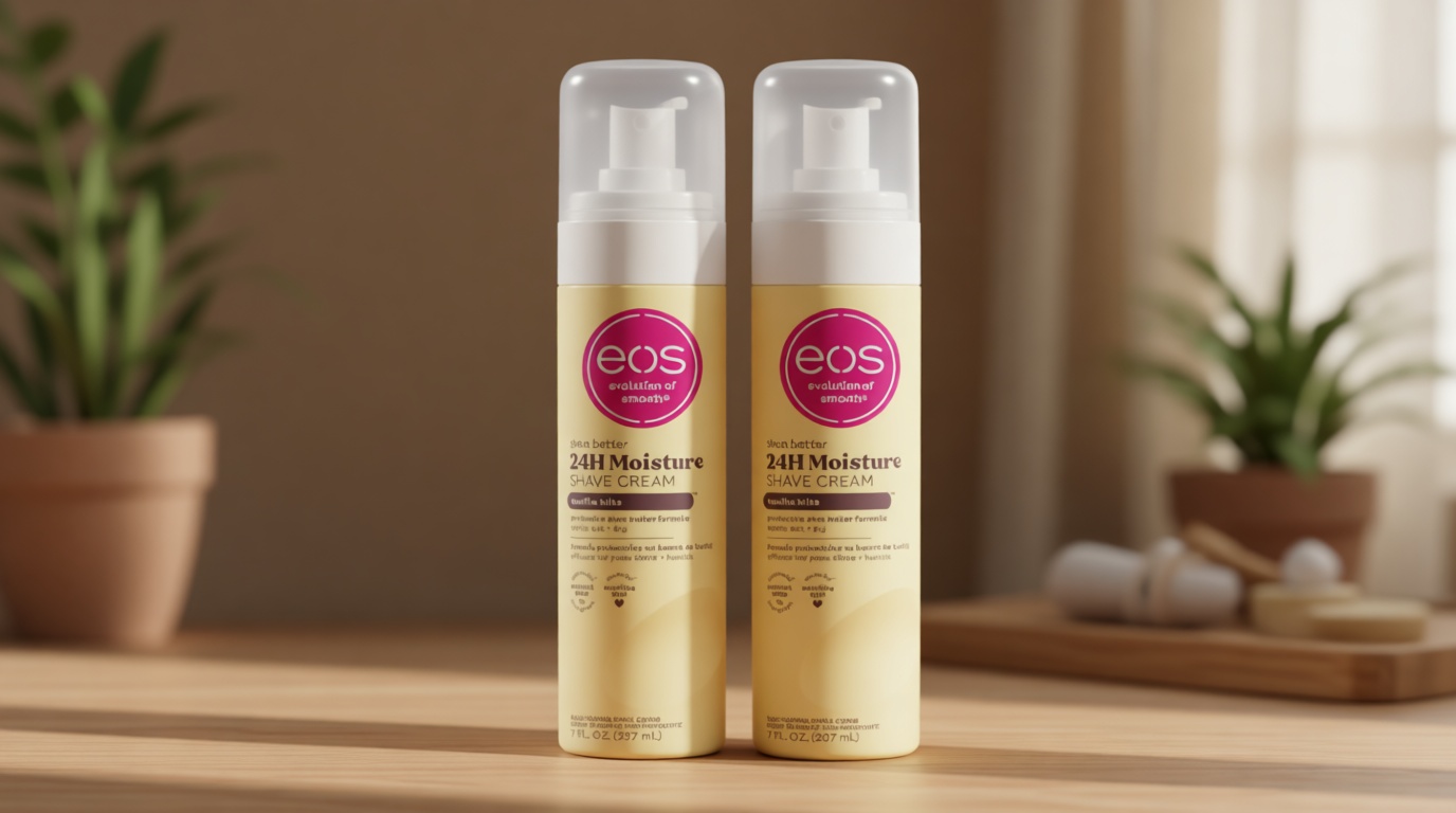 eos Shea Butter Shave Cream - Vanilla Bliss, 24H Moisture Hydration, 7 fl oz, (Pack of 2)
