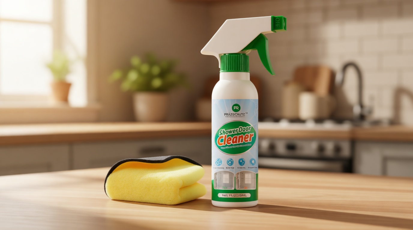 Bathroom Glass Cleaner Spray - Removes Limescale, Soap Scum, and Oil Film, Streak Free Instant Shine for Mirrors, Tiles & Shower Doors | No Residue, Vinegar-Free Formula, 200ml