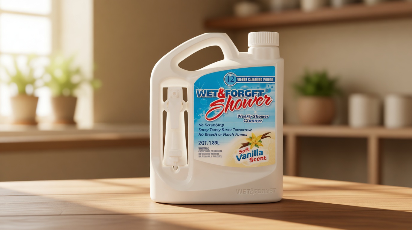 Wet & Forget Shower Cleaner Weekly Application Requires No Scrubbing, Bleach-Free Formula, 64 Ounce (Pack of 1)