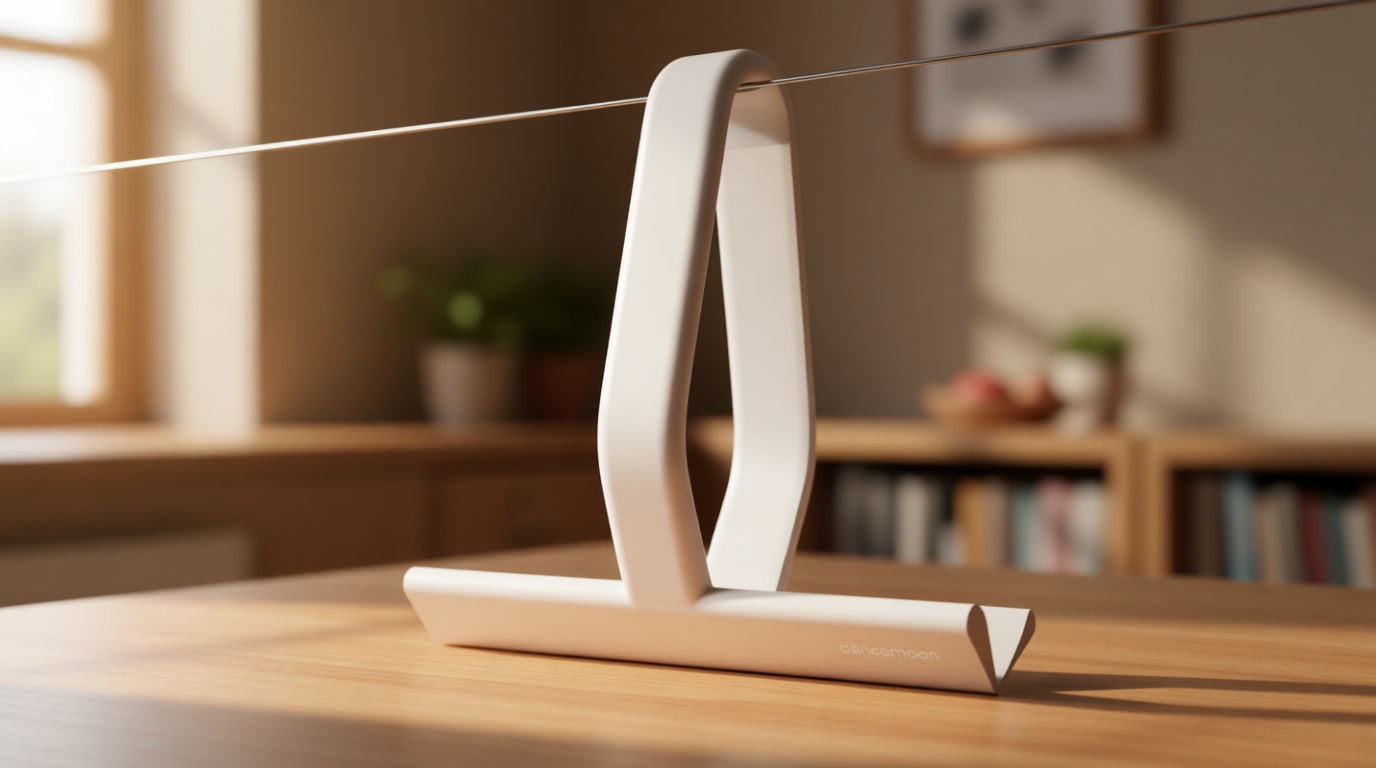 dancemoon JustHang Shower Squeegee for Glass Doors, All-in-One Award-Winning Silicone Squeegee with Built-in Hook for Bathroom, Window, Mirror, Tile Wall, Car, Streak-Free Cleaner Tool, 10-Inch White ClimatePartner certified