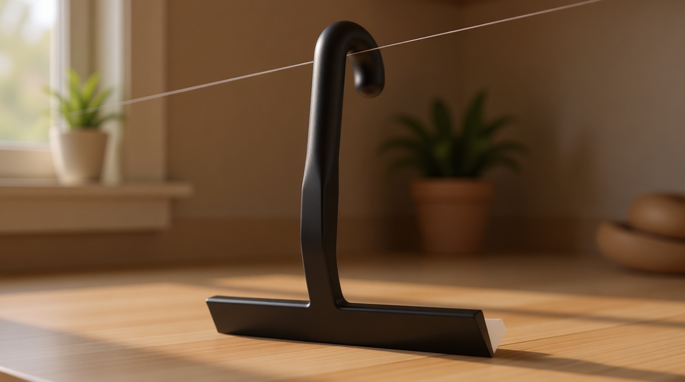 Shower Squeegee for Glass Doors - 10 Inch Ergonomic Round Grip, All-in-One Silicone Design with Built-in Hook Design for Easy Hanging, Efficient for Bathroom, Tile Wall, Car