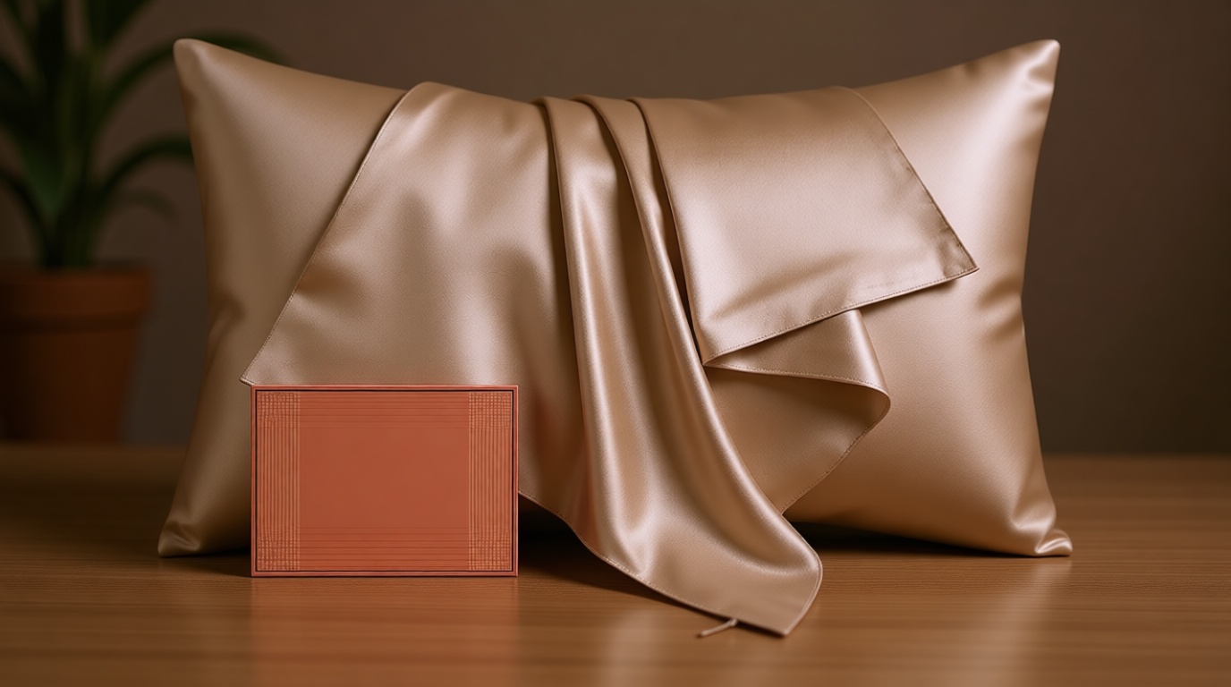 Silk Pillow Cases Standard Size with Hidden Zipper, Mulberry Silk Pillowcase for Hair and Skin, Smooth and Soft Breathable Cooling Silk Satin Pillow Covers for Sleeping, Gifts for Women, Champagne