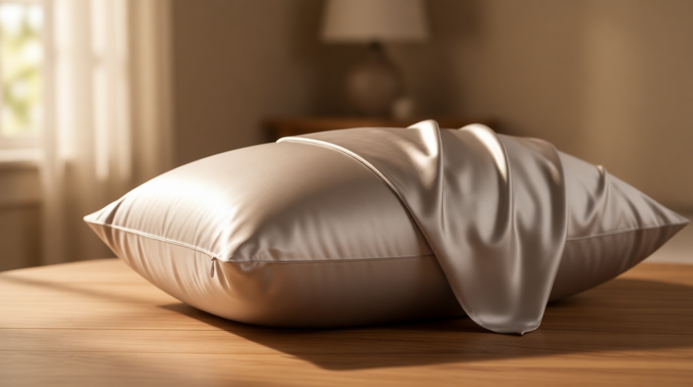 100% Mulberry Silk Pillowcase for Hair and Skin, 22 Momme Pure Natural Silk Pillow Case Both Sided with Zipper, Pillow Cover for Women Mom Men (Silver Grey, Standard 20''×26'', 1 Pack) OEKO-TEX STANDARD 100