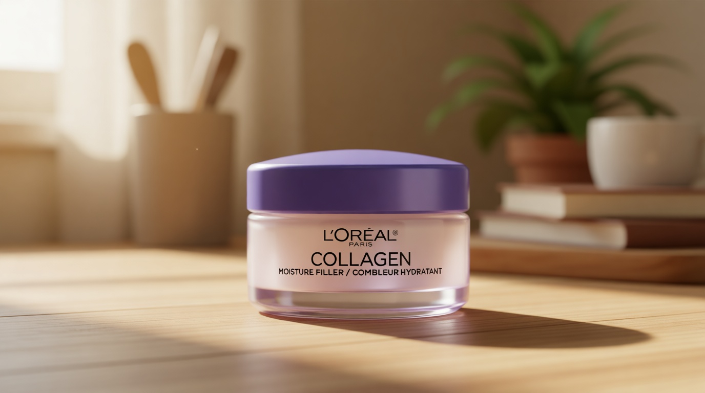 L’Oreal Paris Collagen Daily Face Moisturizer, Anti Aging Face Cream to Reduce Wrinkles and Provide Intense Hydration, 1.7 oz
