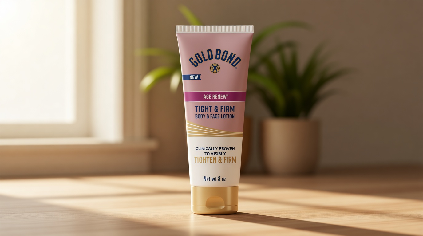 Gold Bond Age Renew Tight & Firm Body & Face Lotion with Proteins & Lipids, Skin Firming Lotion for Aging, Dry Skin, 8 oz.