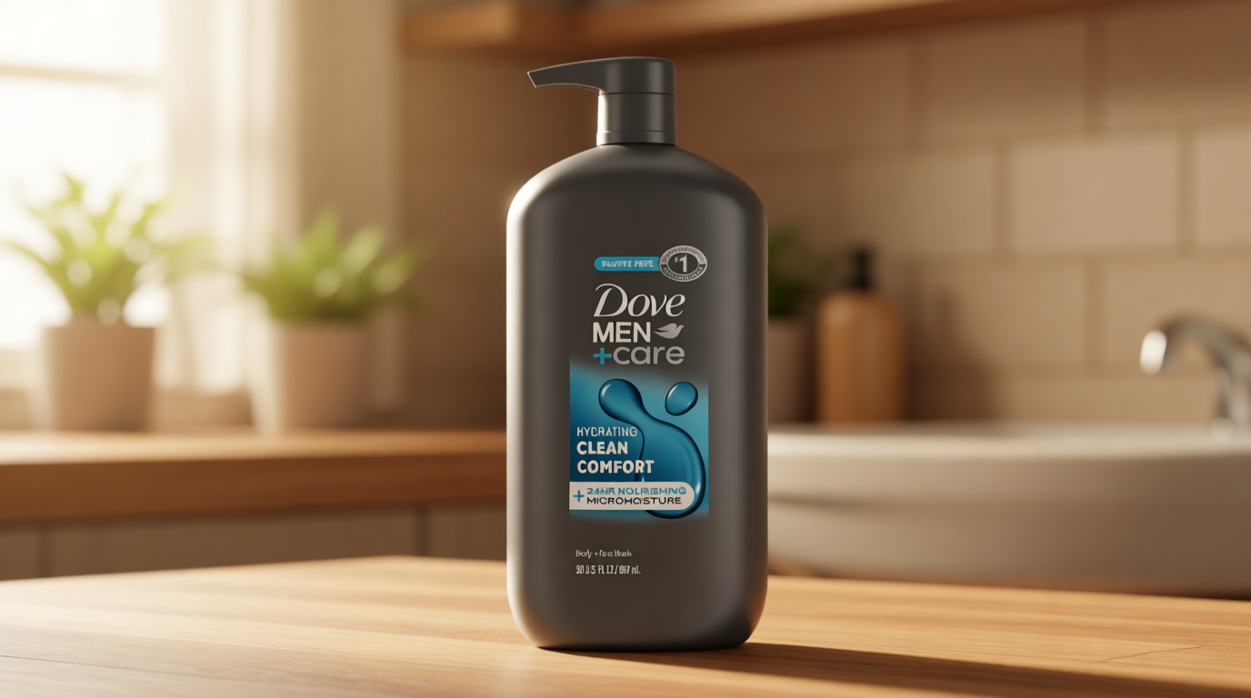 DOVE MEN + CARE Body and Face Wash Hydrating Clean Comfort Men's Body Wash with 24-Hour Nourishing Micromoisture Technology 30 oz