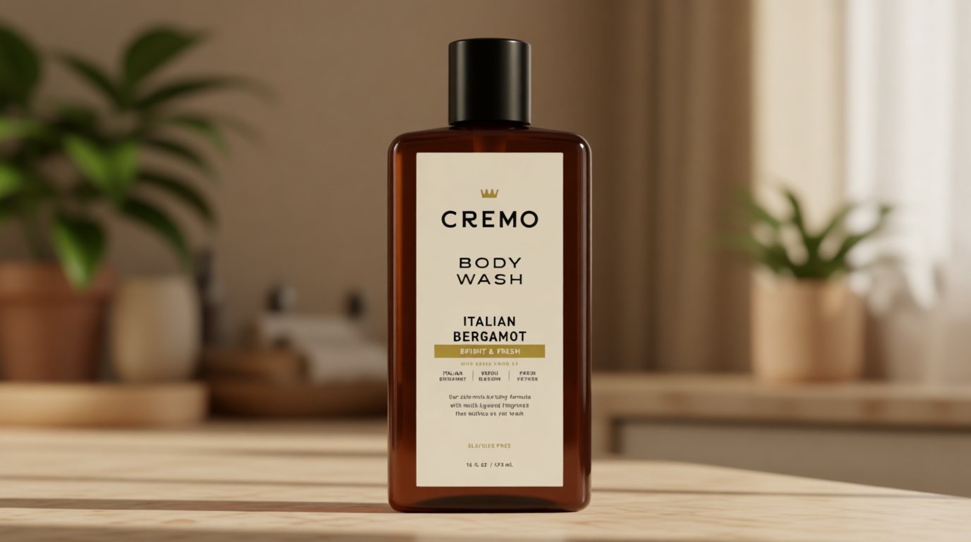 Cremo Body Wash for Men, Rich-Lathering Italian Bergamot, 16 Fl Oz