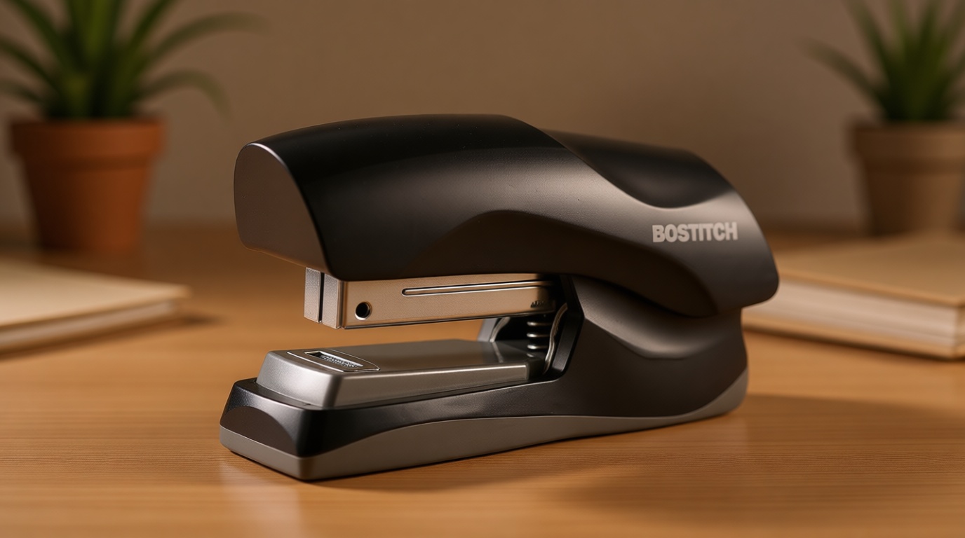 Bostitch Office Heavy Duty Stapler, 40 Sheet Capacity, No Jam, Half Strip, Fits into the Palm of Your Hand, For Classroom, Office or Desk, Black