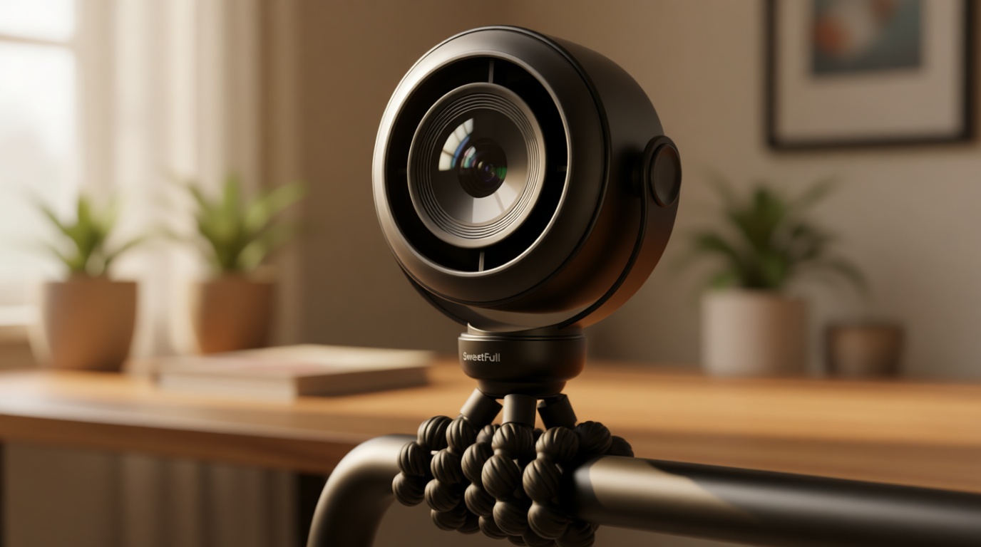 SWEETFULL Portable Stroller Fan, Pinch-Proof Baby Fan, 10H Battery, 5-Speed Quiet Mini Clip on Fan, USB-C Rechargeable with LED Display for Car Seat, Crib & Travel - Black Global Recycled Standard