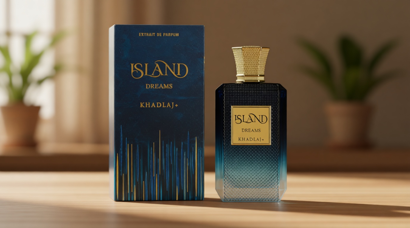 Khadlaj Island Dreams – Fruity, Floral, Woody, Musky – Extrait de Parfum Long-Lasting Fragrance for Unisex
