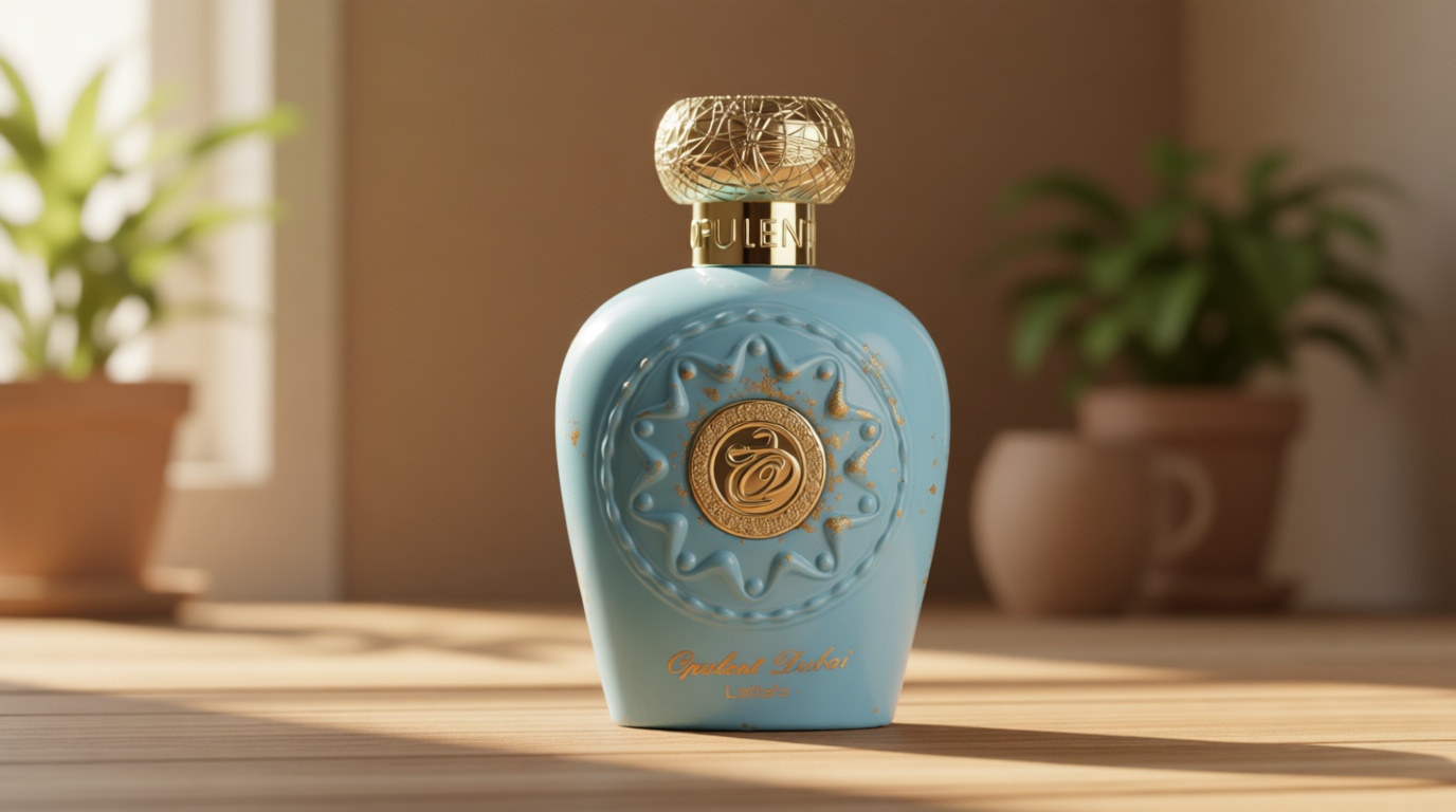 Lattafa Opulent Dubai - Citrus, Fruity, Floral, Woody - Eau de Parfum Long-Lasting Fragrance for Unisex, 3.4 Ounce / 100 ml