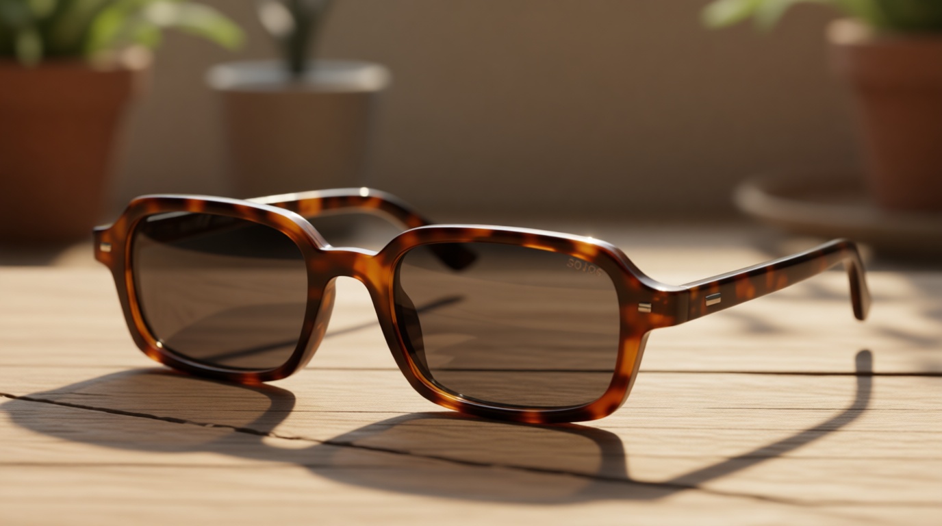 SOJOS Trendy Rectangle Polarized Sunglasses Womens Mens, Small Retro Fashion Thin Slim Square Sunnies SJ2610 Global Recycled Standard