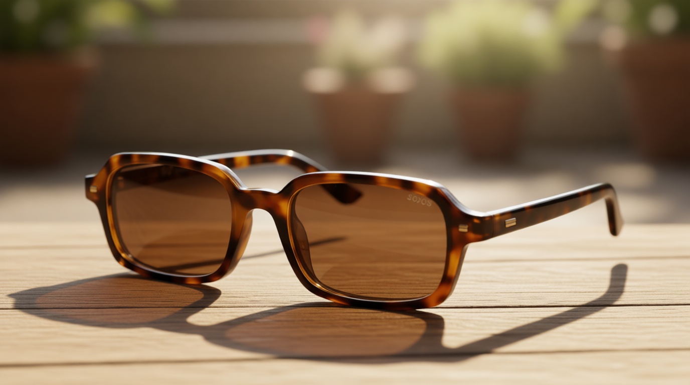 SOJOS Trendy Rectangle Polarized Sunglasses Womens Mens, Small Retro Fashion Thin Slim Square Sunnies SJ2610 Global Recycled Standard