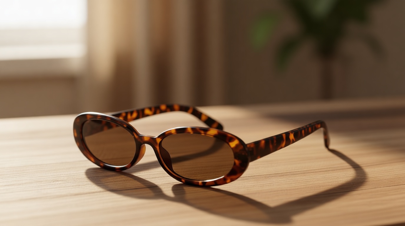 DANAMY Sunglasses Womens Retro Oval Sunglasses for Women Men Fashion Small Oval Sun Glasses 90s Vintage Driving Shades