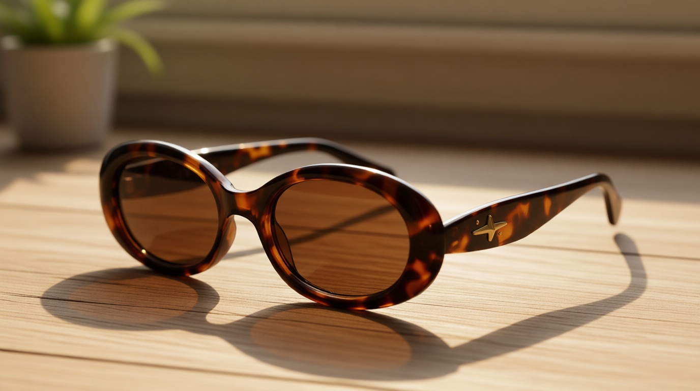 SOJOS Small Retro Oval Polarized Sunglasses for Women Men 90s Vintage UV400 Protection Tiny Sun Glasses SJ2286 Global Recycled Standard