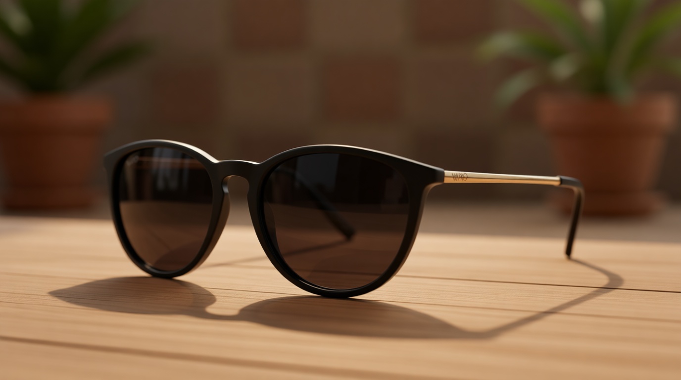 WearMe Pro Round Polarized Sunglasses for Women - UV400 Protection, Lightweight Frame, Vintage Retro Style