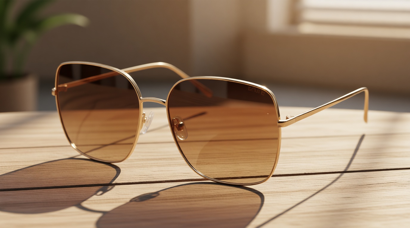 SOJOS Trendy Oversized Square Metal Frame Sunglasses for Women Men Retro Big Flat Lens UV Protection Sunglasses SJ1146 Global Recycled Standard